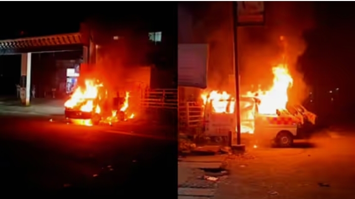 നെടുമങ്ങാട് ഡിവൈഎഫ്ഐയുടെ ആംബുലൻസ് കത്തിച്ച എസ്ഡിപിഐ പ്രവർത്തകർക്കെതിരെ കേസ്, ബ്രാഞ്ച് സെക്രട്ടറിയെ ആക്രമിച്ച 3 പേർക്കെതിരെയും കേസ്